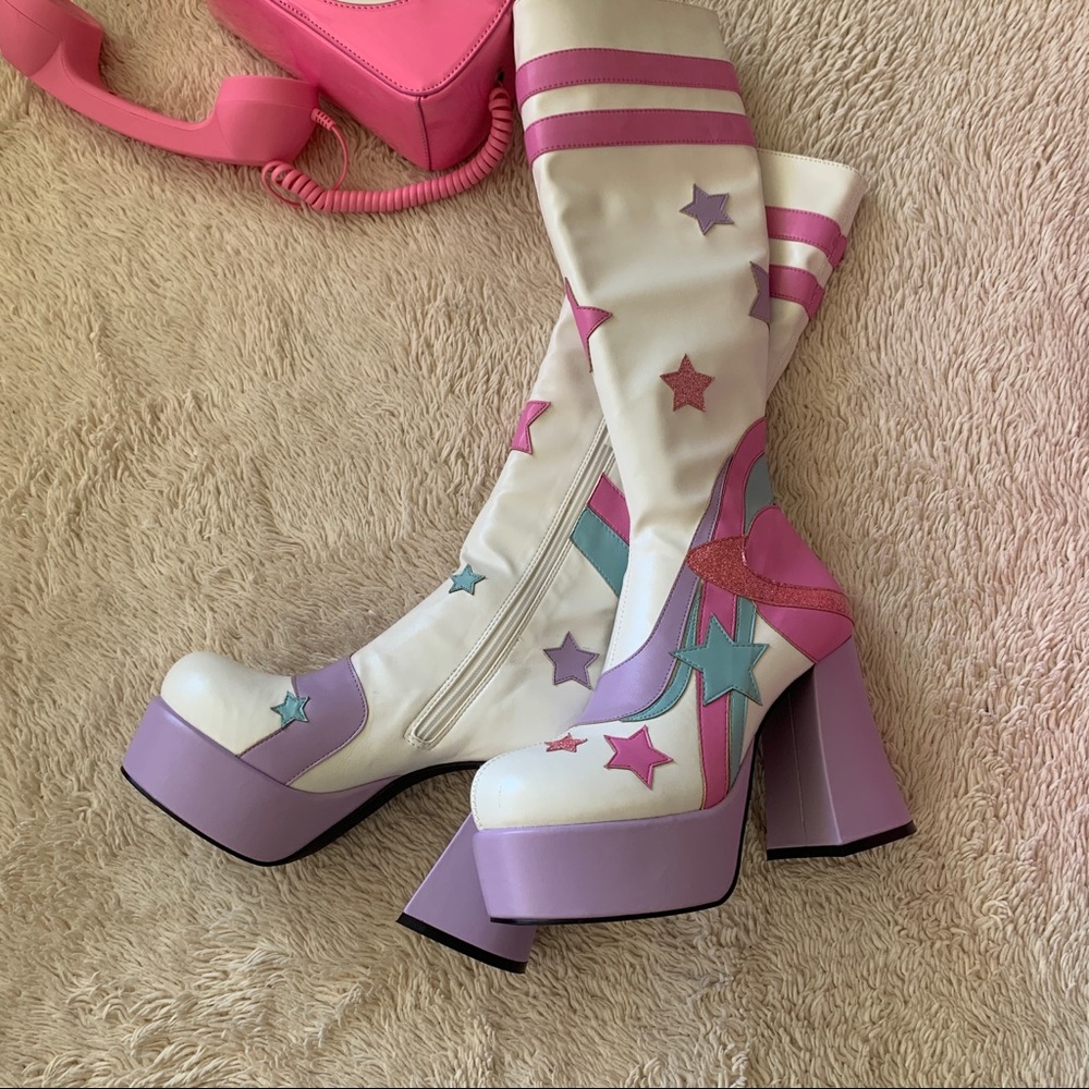 New Sugar Thrillz Platform Disco Boots - Picture 6 of 7